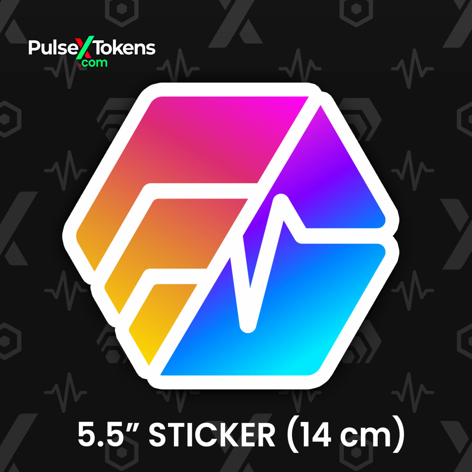 Split Combo Hex Pulse Emblem Sticker 5 5 14 Cm Pulse Listings split-combo-hex-pulse-emblem-sticker-5-5-14-cm-pulse-listings